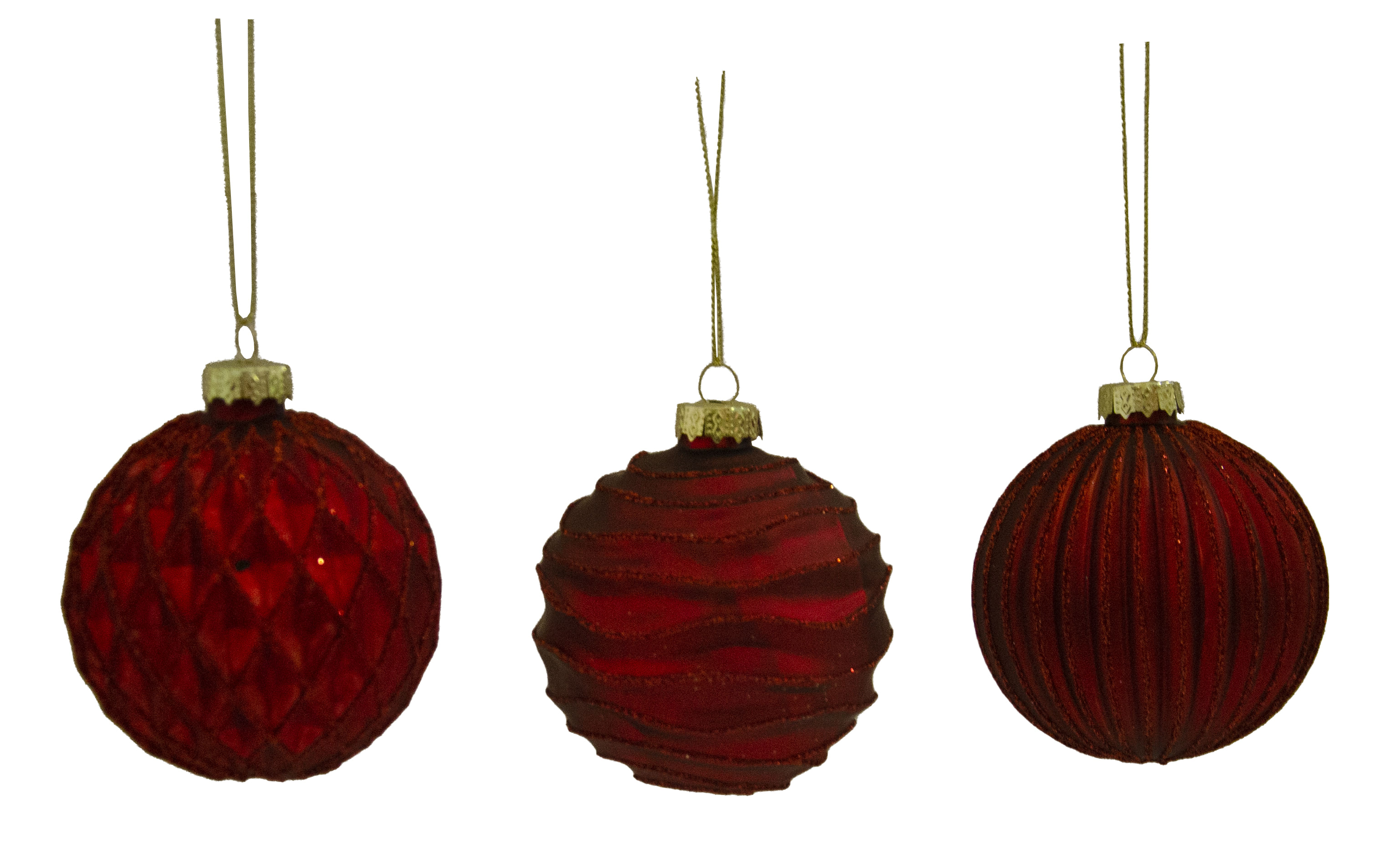 GIOCOPLAST NATALE - SFERA VETRO PRESTIGE 80MM RED, MOD. ASS.