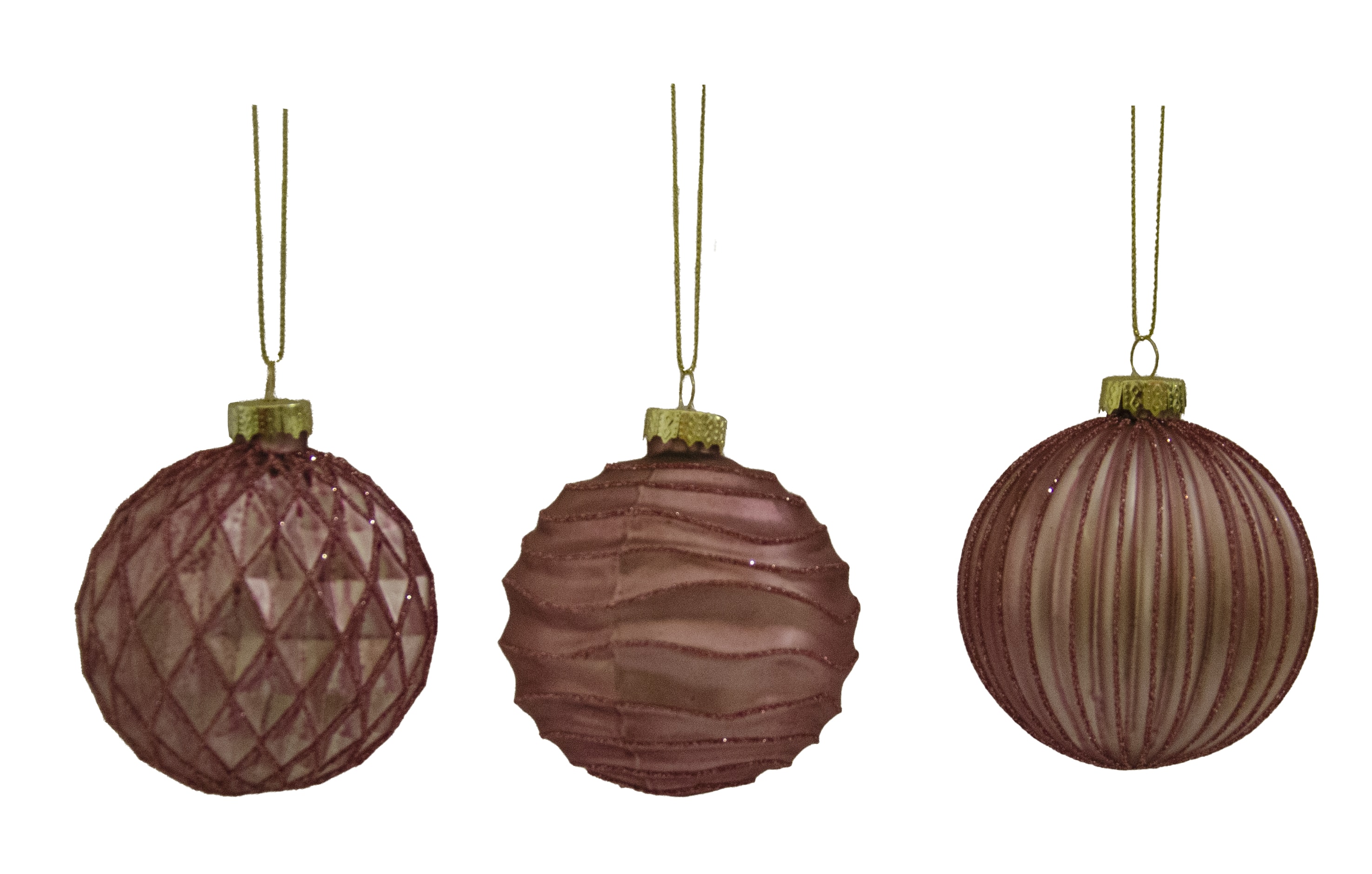 GIOCOPLAST NATALE - SFERA VETRO PRESTIGE 80MM SOFT ROSE, MOD. ASS.