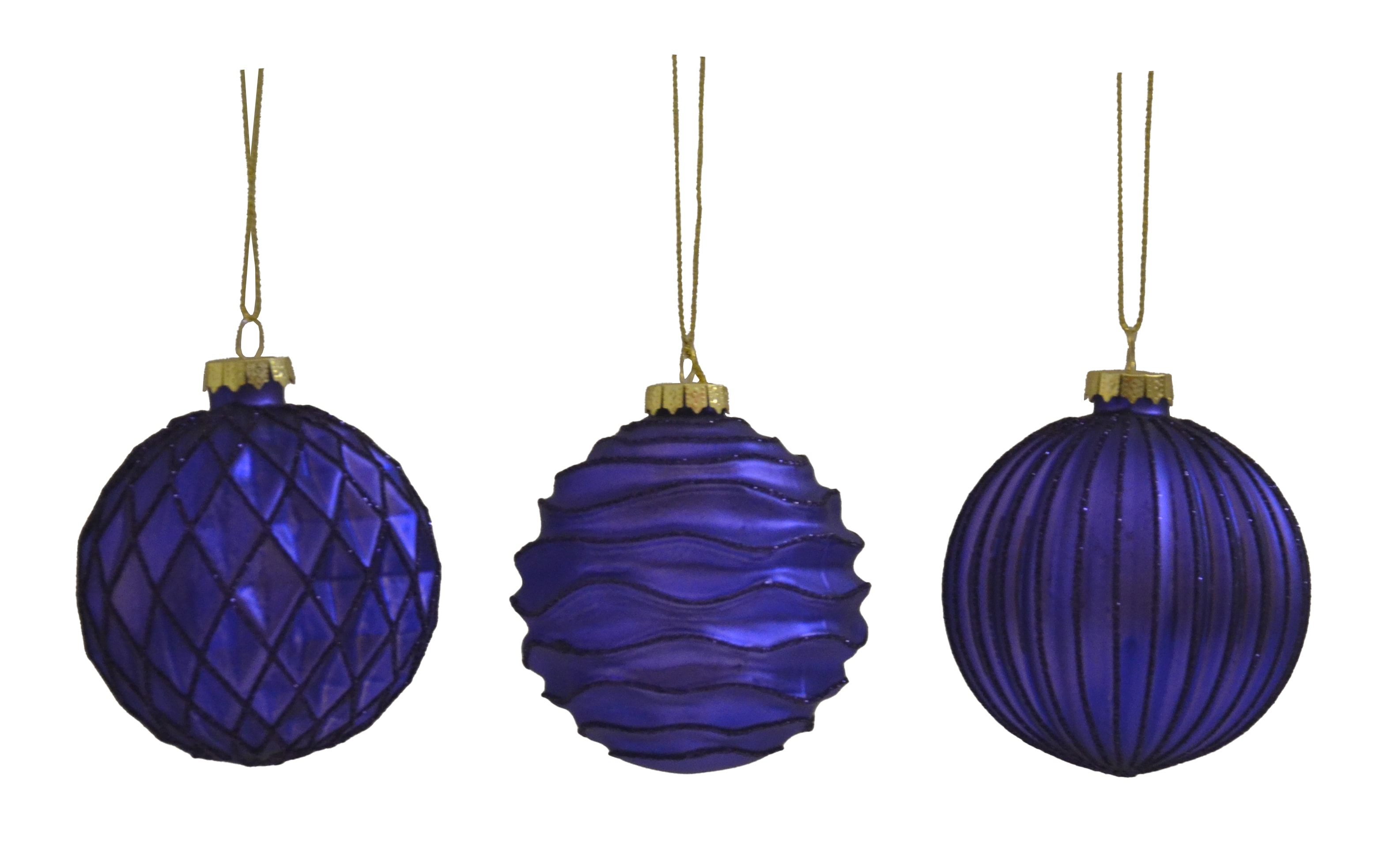 GIOCOPLAST NATALE - SFERA VETRO PRESTIGE 80MM PURPLE, MOD. ASS.