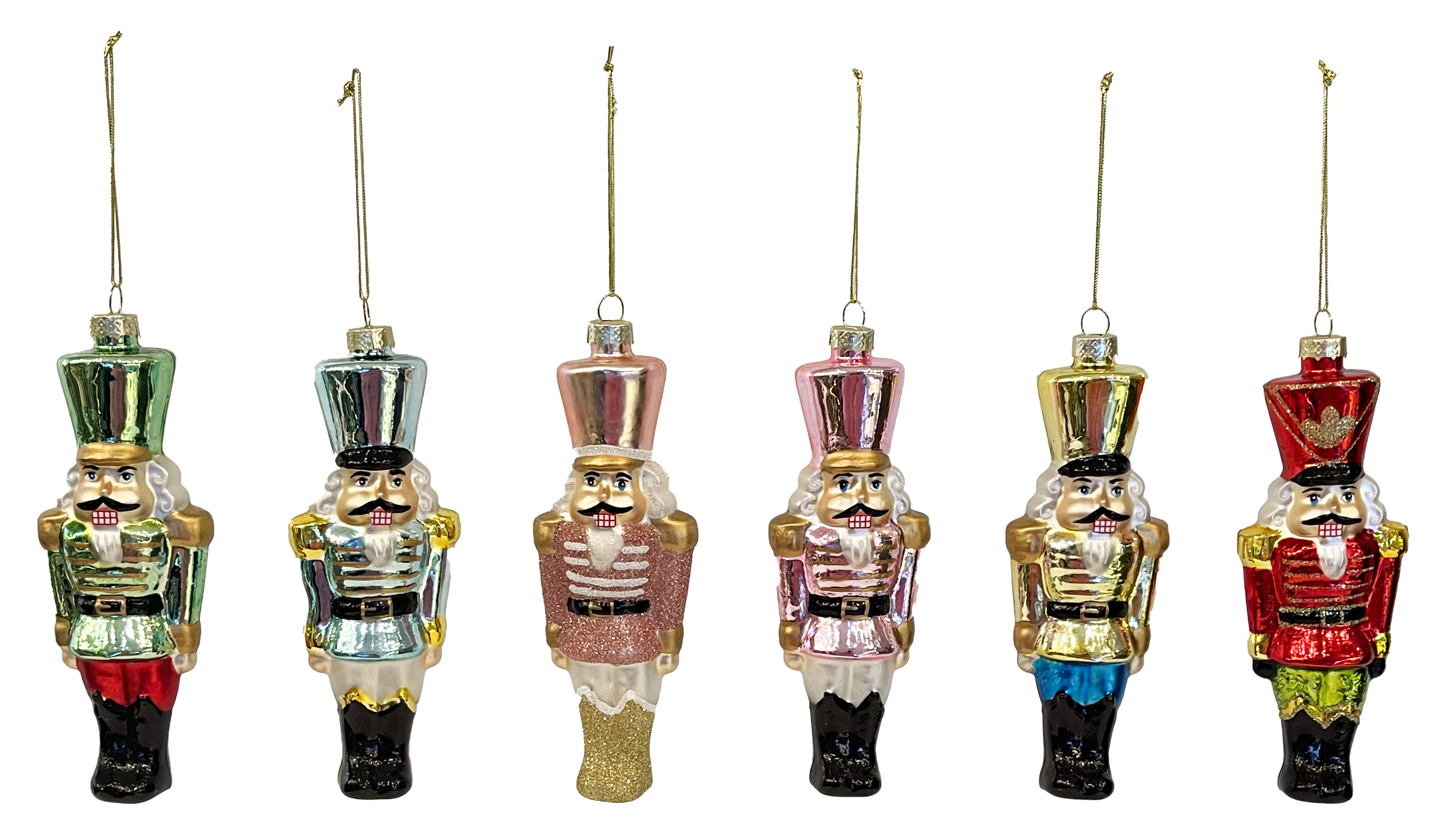 GIOCOPLAST NATALE - ADDOBBO SCHIACCIANOCI VETRO 15CM, COL. ASS.