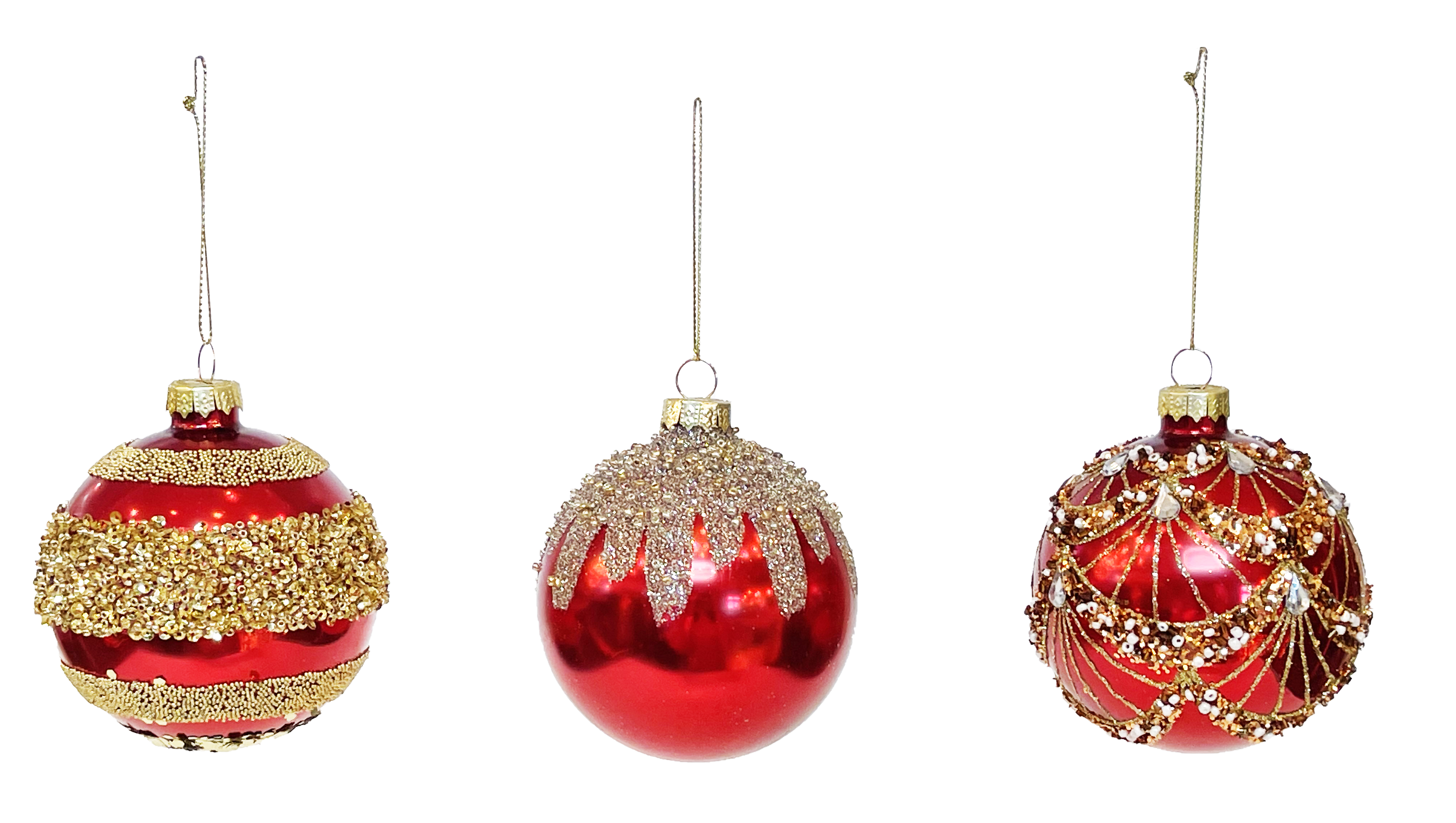 GIOCOPLAST NATALE - SFERA VETRO CARDINAL 80MM RED, MOD. ASS.