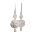 GIOCOPLAST NATALE - PUNTALE VETRO DEC. RENNE E ALBERI, CM.30, TRASP./FROST.