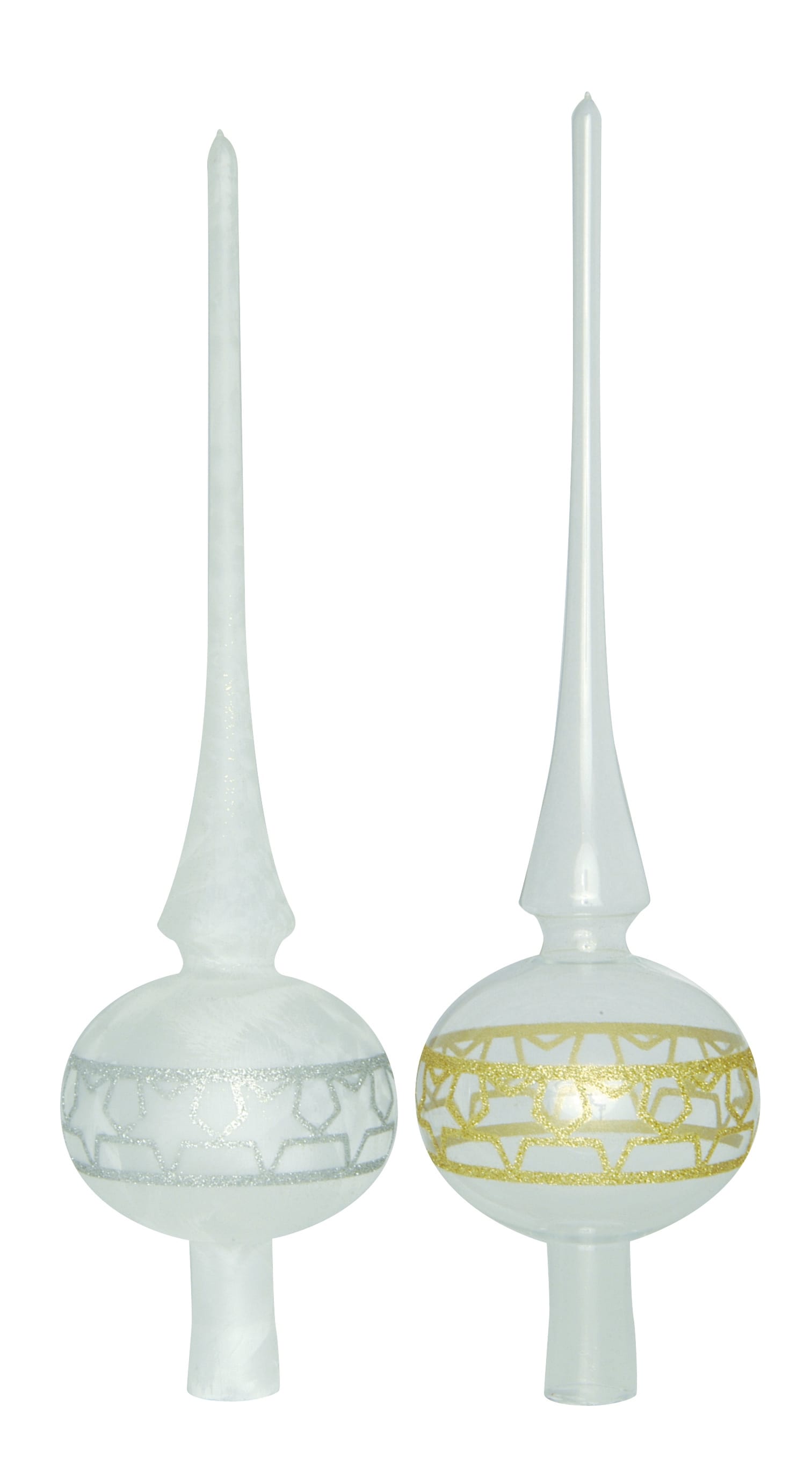 GIOCOPLAST NATALE - PUNTALE VETRO DEC. TRASP./FROST H.30CM. IN SCAT. VETRINA 48277505