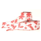 GIOCOPLAST NATALE - RIBBON BIANCO/ROSSO DECORATO CM 270 IN DISPLAY - 8 ASS