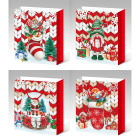 GIOCOPLAST NATALE - SHOPPER CON DECORO IN RILIEVO CM 23 X 18 - MOD. ASS. 51520122