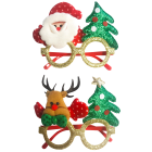 GIOCOPLAST NATALE - OCCHIALI COLORATI CON BABBO/RENNA, MOD. ASS.