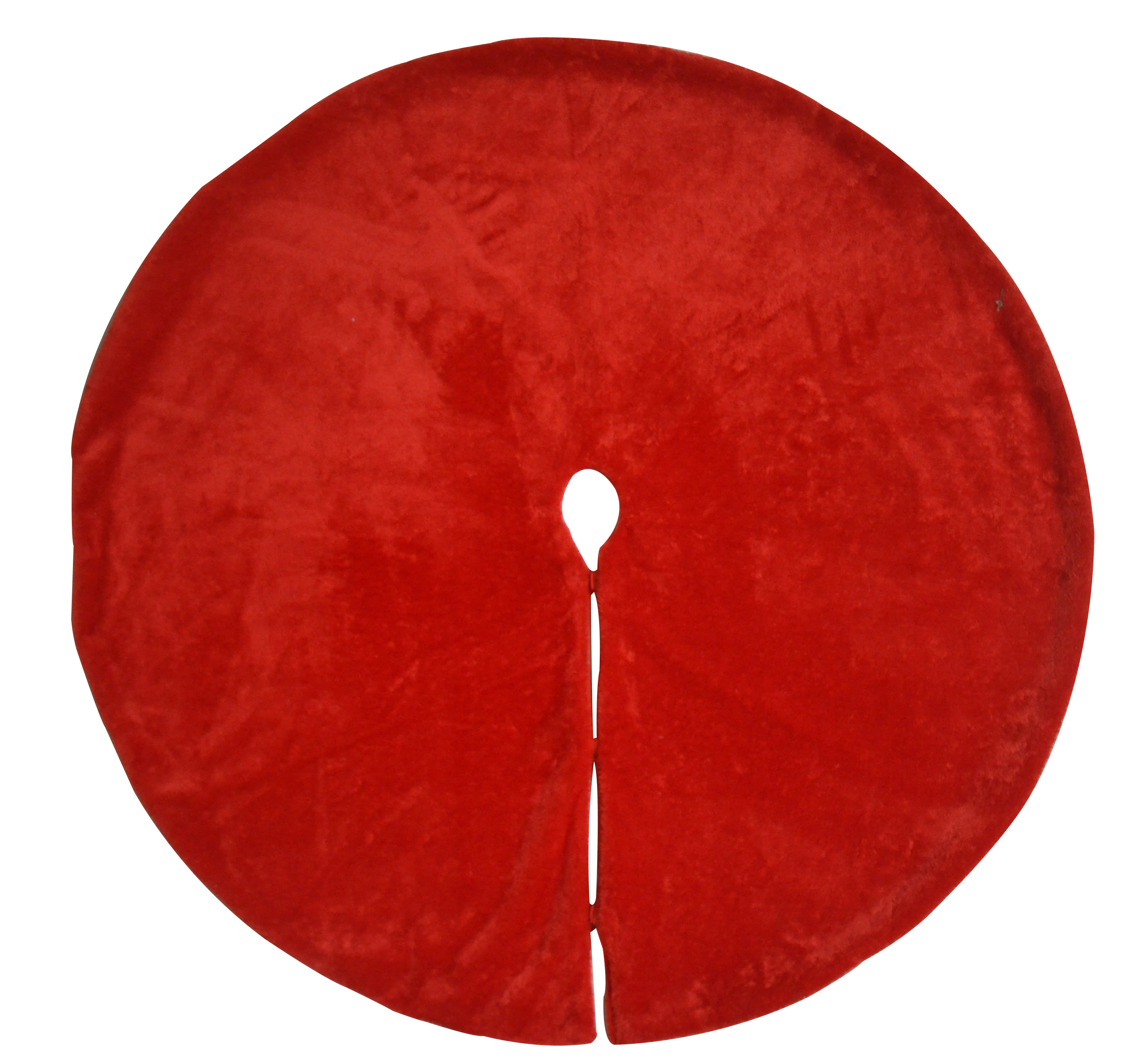 GIOCOPLAST NATALE - COPRIPIEDE PELUCHE ROSSO 120 CM