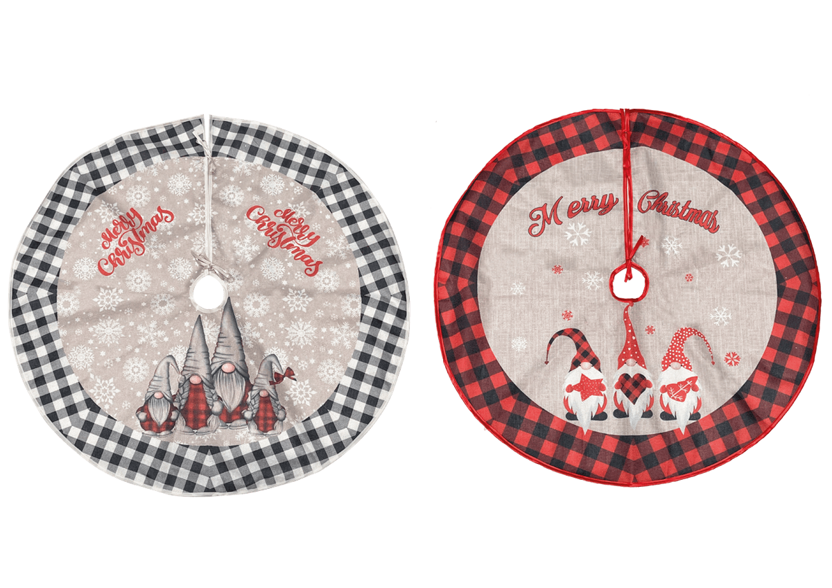 GIOCOPLAST NATALE - COPRIPIEDE CM.90 DECORO GNOMI, COL. ASS.