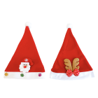 GIOCOPLAST NATALE - CAPPELLO BABBO CON DECORO RILIEVO, MOD. ASS.