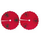 GIOCOPLAST NATALE - COPRIPIEDE ALB. ROSSO D.120CM. DEC. IN VERDE 2 ASS. 52060834