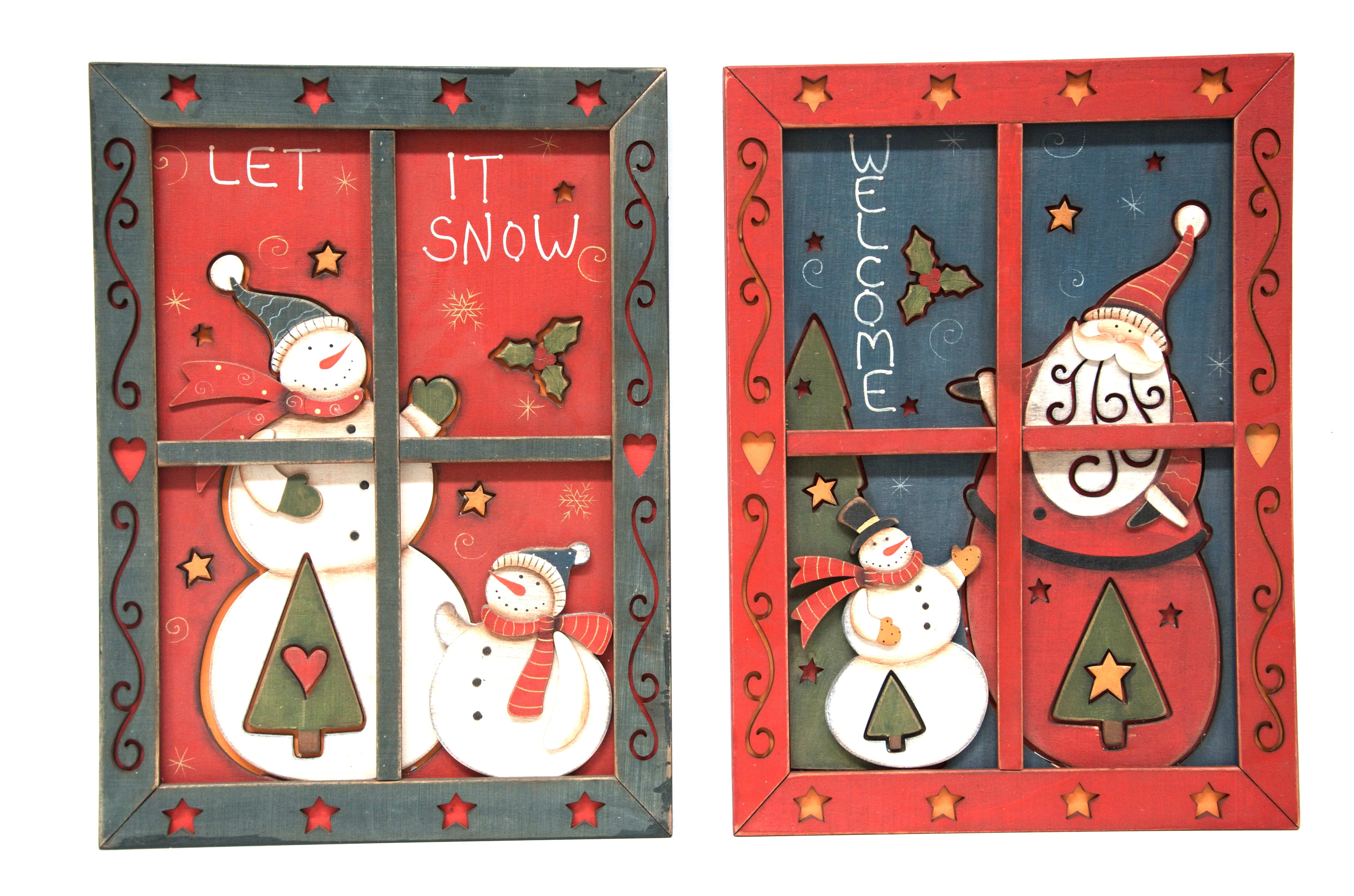 GIOCOPLAST NATALE - CORNICE LEGNO CM 28X1,8X38