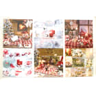 GIOCOPLAST NATALE - QUADRO STAMPATO , CON LED40X40CMA BATTERIE