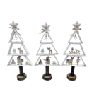 GIOCOPLAST NATALE - ALBERO LEGNO BIANCO CON PERSONAGGI H50 CM -3 MOD. ASS.