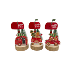 GIOCOPLAST NATALE - DECORAZIONE MAILBOX GINGERBREAD IN LEGNO, 15 CM, MOD. ASS.