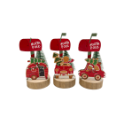 GIOCOPLAST NATALE - DECORAZIONE MAILBOX GINGERBREAD IN LEGNO, 15 CM, MOD. ASS.