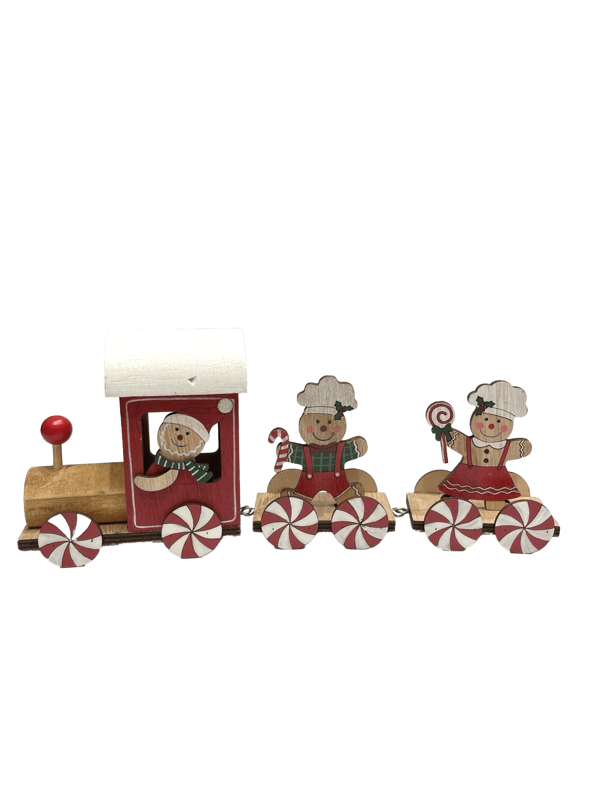 GIOCOPLAST NATALE - TRENINO GINGERBREAD IN LEGNO, 29 CM