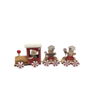GIOCOPLAST NATALE - TRENINO GINGERBREAD IN LEGNO, 29 CM