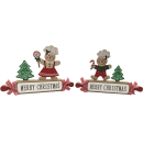 GIOCOPLAST NATALE - ADDOBBO GINGERBREAD CHEF CON MATTARELLO IN LEGNO, 20 CM, 2 MOD. ASS.