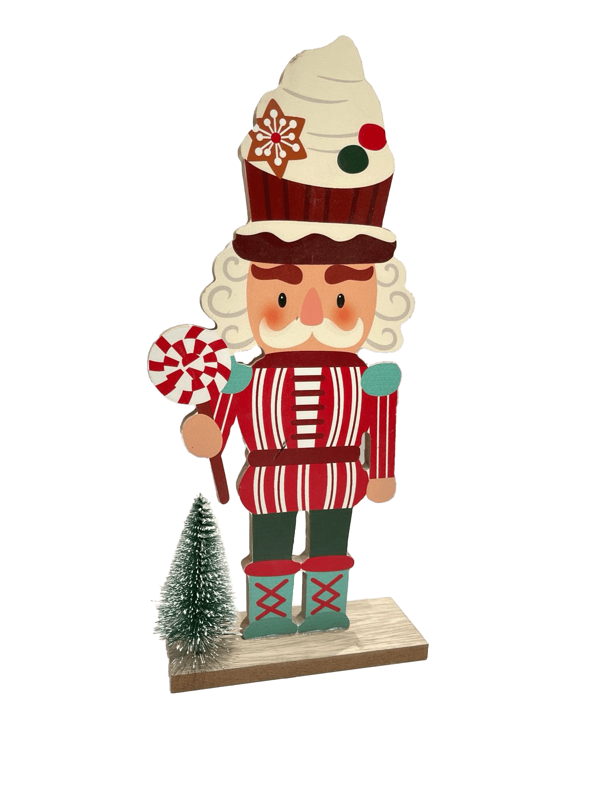 GIOCOPLAST NATALE - DECORAZIONE SCHIACCIANOCI IN LEGNO, 30 CM