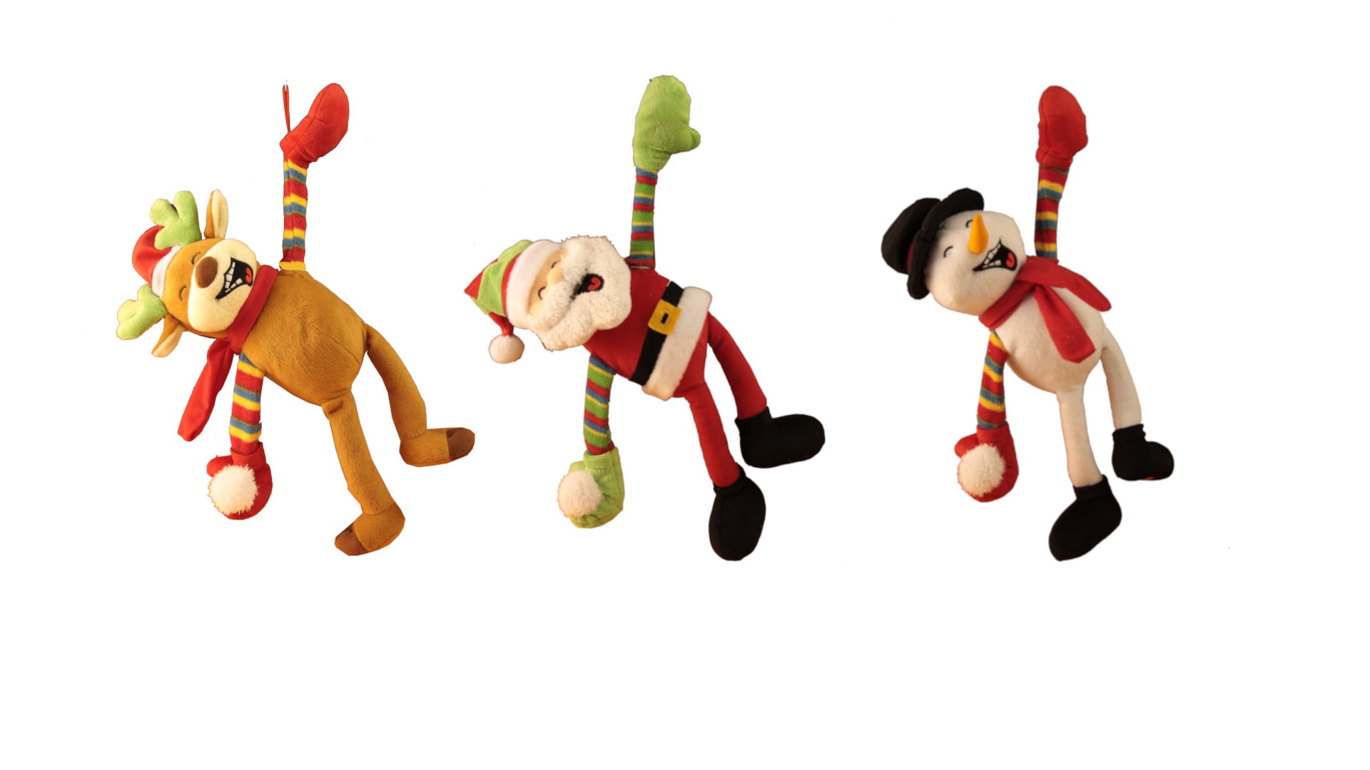 GIOCOPLAST NATALE - BABBO RENNA E PUP. TWISTER CM.40 C/MUSICA: 6 BABBI, 4 RENNE, 2 PUP.