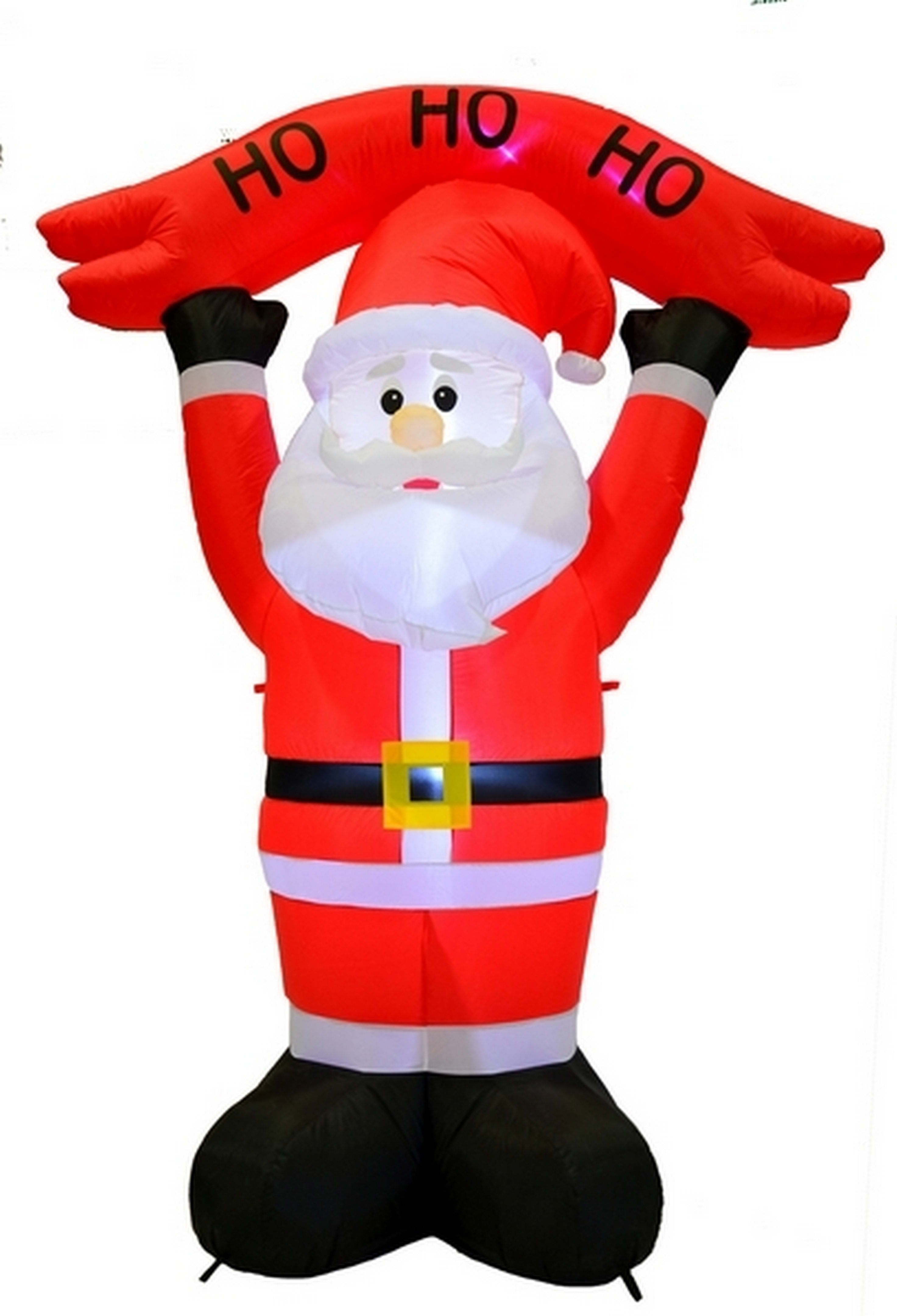 GIOCOPLAST NATALE - BABBO GONFIABILE H.240 CM CON LUCI LED