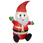 GIOCOPLAST NATALE - BABBO GONFIABILE H. 100 CM CON LUCI LED