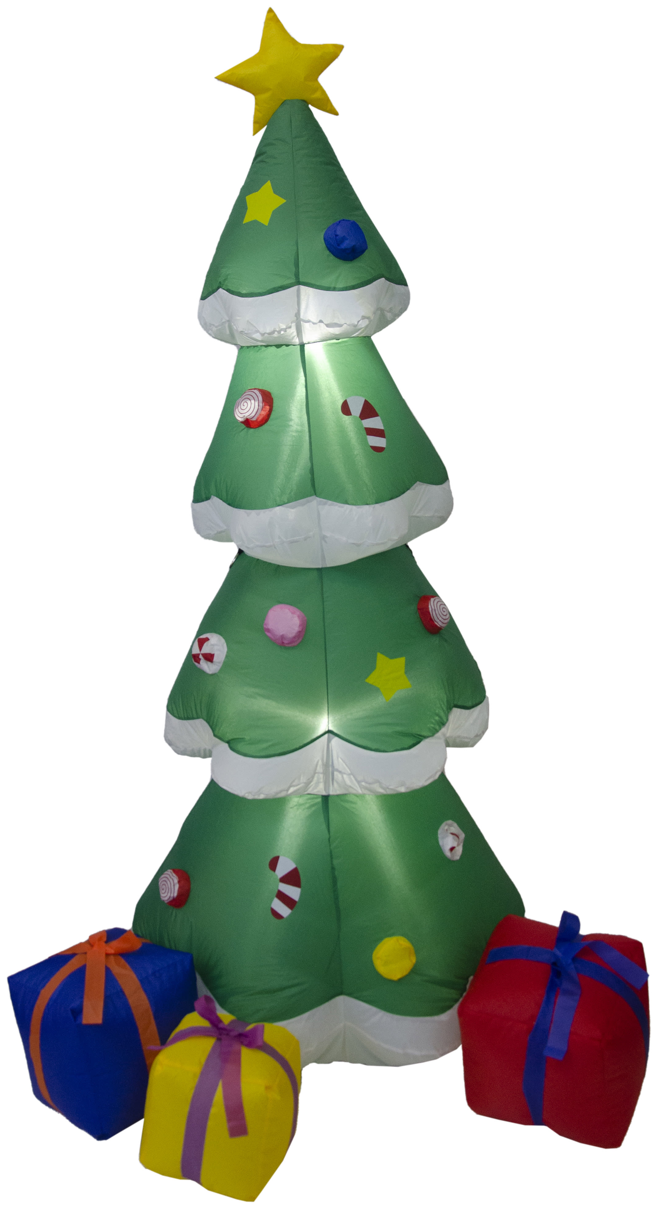 GIOCOPLAST NATALE - ALBERO GONFIABILE H. 180 CM CON LUCI LED