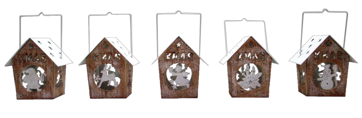 GIOCOPLAST NATALE - PORTA TEALIGHT LEGNO ASS. CM 11