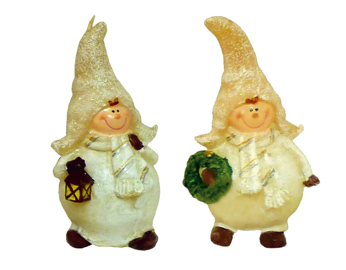 GIOCOPLAST NATALE - CANDELA GNOMO H11 CM 2 DES ASS