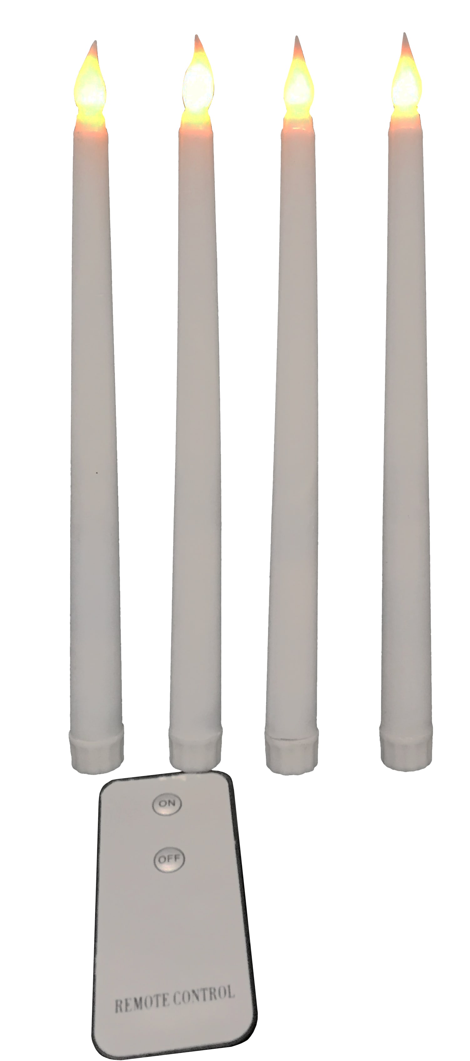 GIOCOPLAST NATALE - SET 4 CANDELE LED STELO H.28 X D.2 CM CON TELECOMANDO
