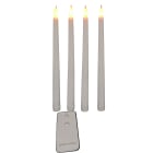 GIOCOPLAST NATALE - SET 4 CANDELE LED STELO H.28 X D.2 CM CON TELECOMANDO