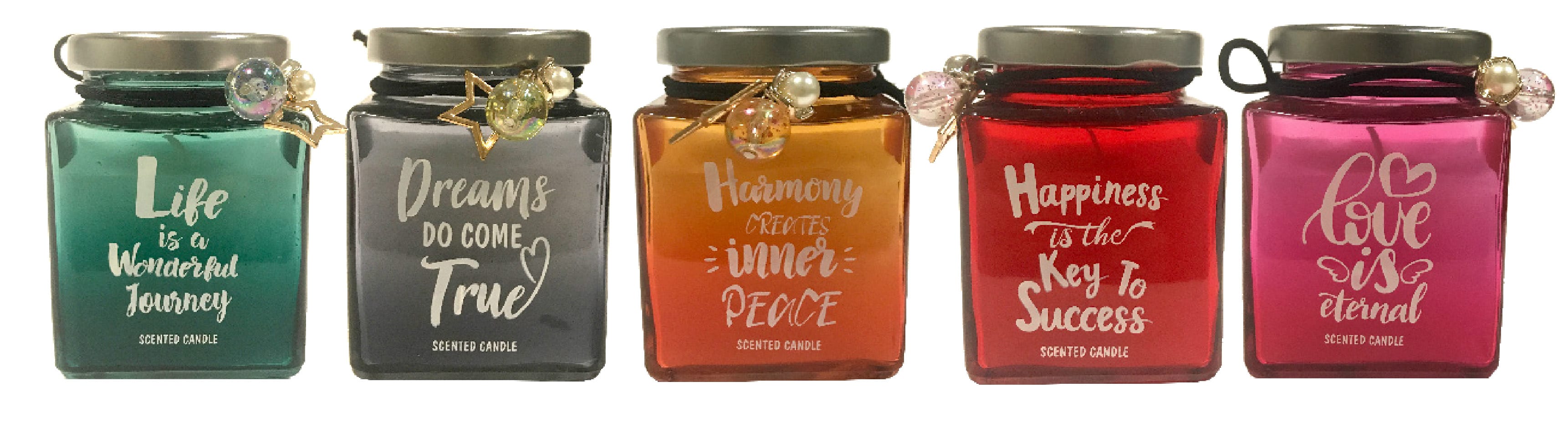 GIOCOPLAST NATALE - CANDELA PROFUMATA IN VASETTO VETRO 8,5CM , MOD. ASS. 62020060