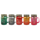 GIOCOPLAST NATALE - CANDELA PROFUMATA IN BARATTOLO VETRO 11CM, MOD. ASS. 62020070