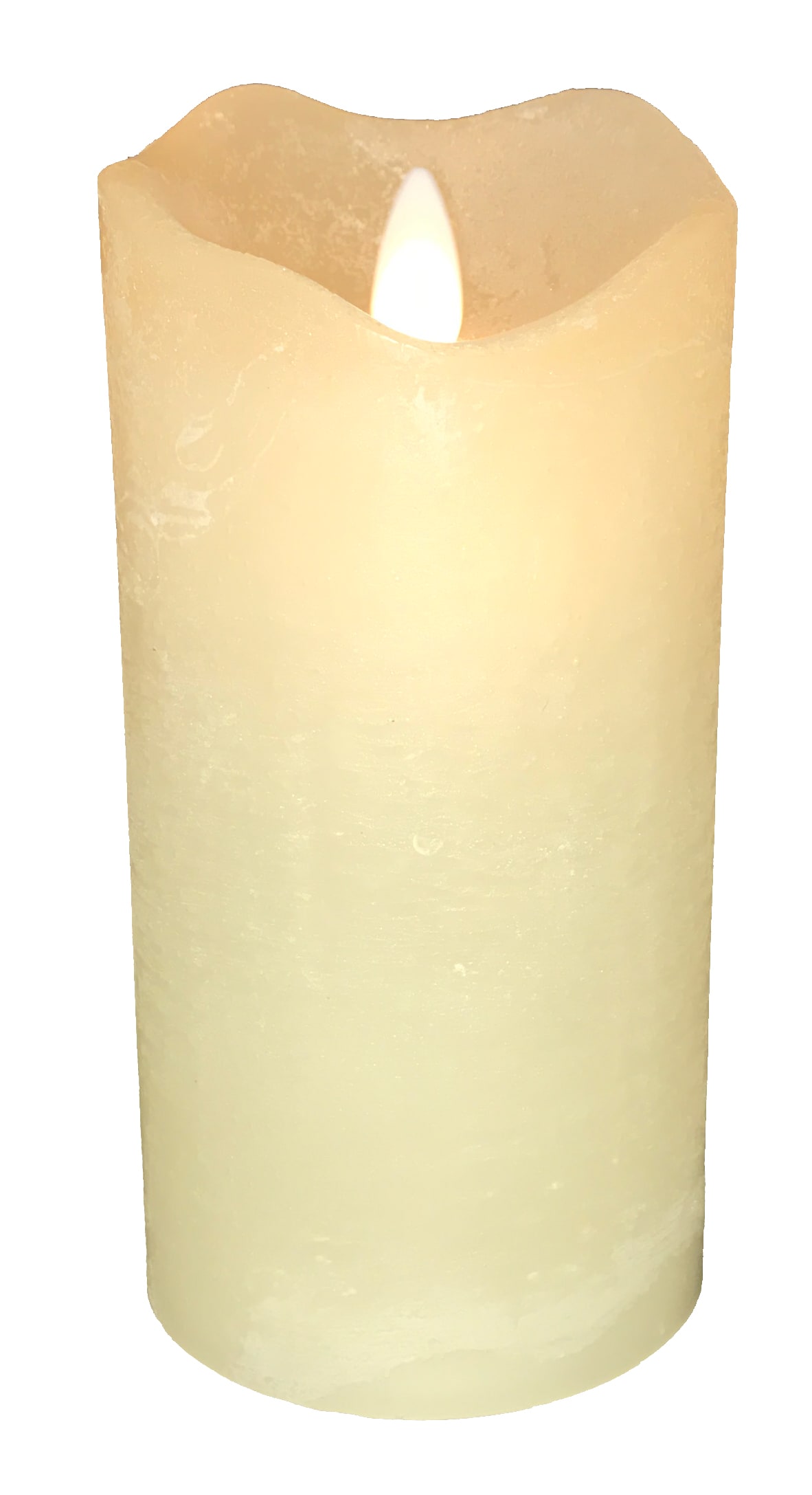 GIOCOPLAST NATALE - WISH CANDLE LED H.15 X D.7,5 CM AVORIO EFFETTO FIAMMA REALE
