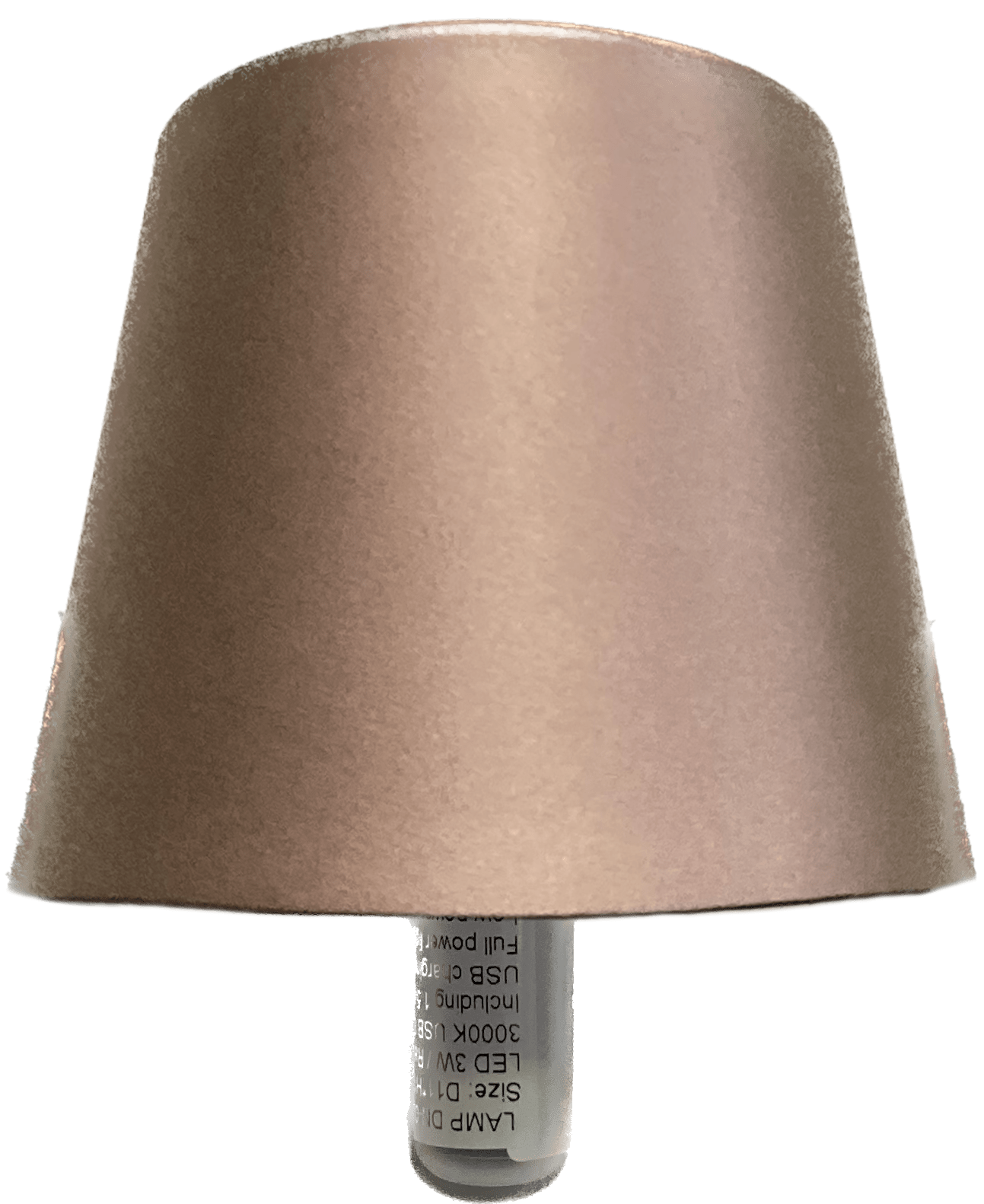 GIOCOPLAST NATALE - LAMPADA TIP TAP COFFEE LED BIANCO CALDO, 9 CM, DIMMER TOUCH, RICARICABILE CON USB-C