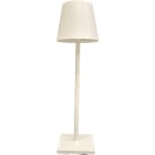 GIOCOPLAST NATALE - LAMPADA HIP HOP WHITE LED BIANCO CALDO, 37,5 CM, DIMMER TOUCH, RICARICABILE CON USB-C