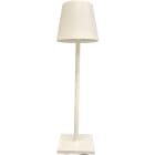 GIOCOPLAST NATALE - LAMPADA HIP HOP WHITE LED BIANCO CALDO, 37,5 CM, DIMMER TOUCH, RICARICABILE CON USB-C