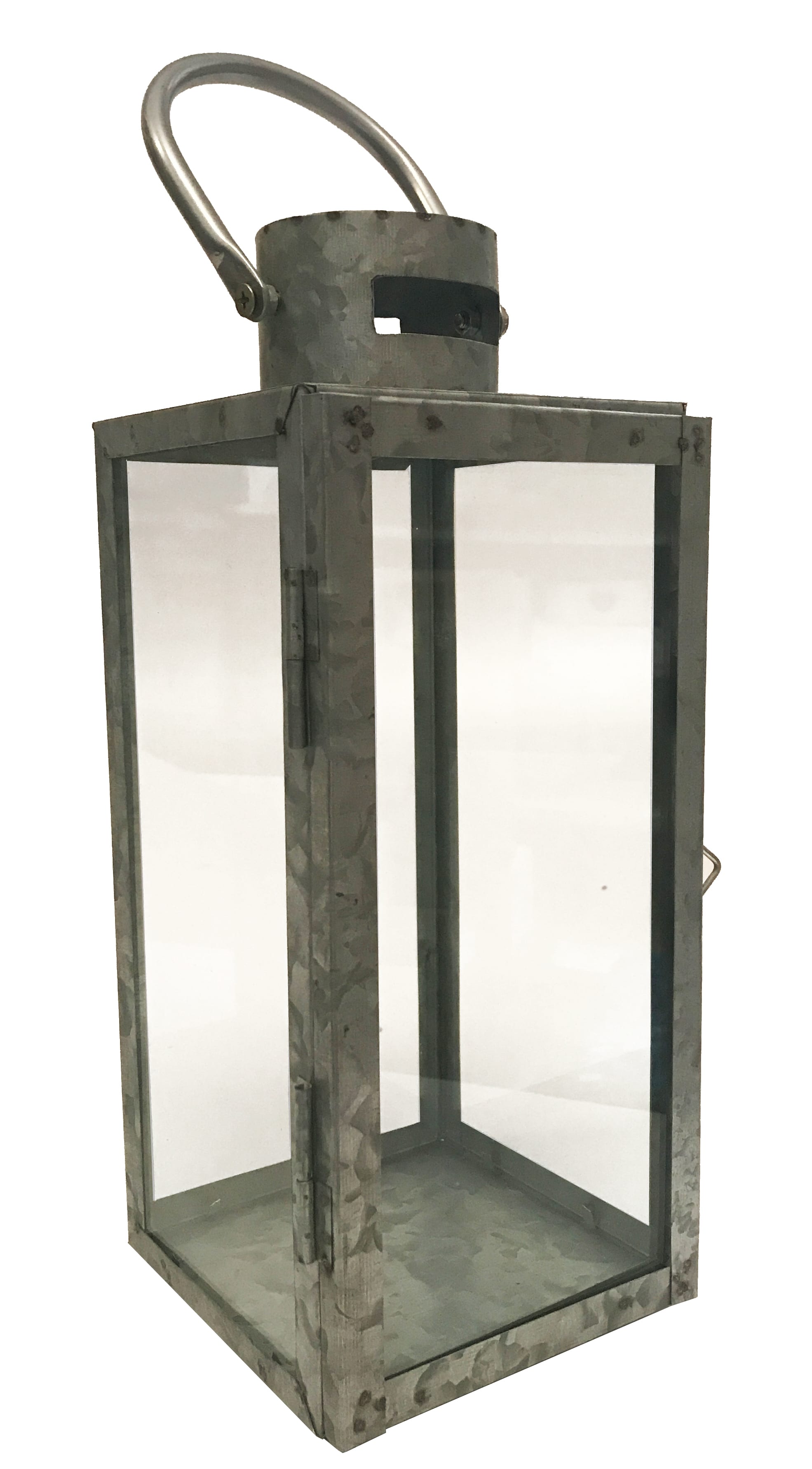 GIOCOPLAST NATALE - LANTERNA ZINCATA H.38 X 12 X 12 CM