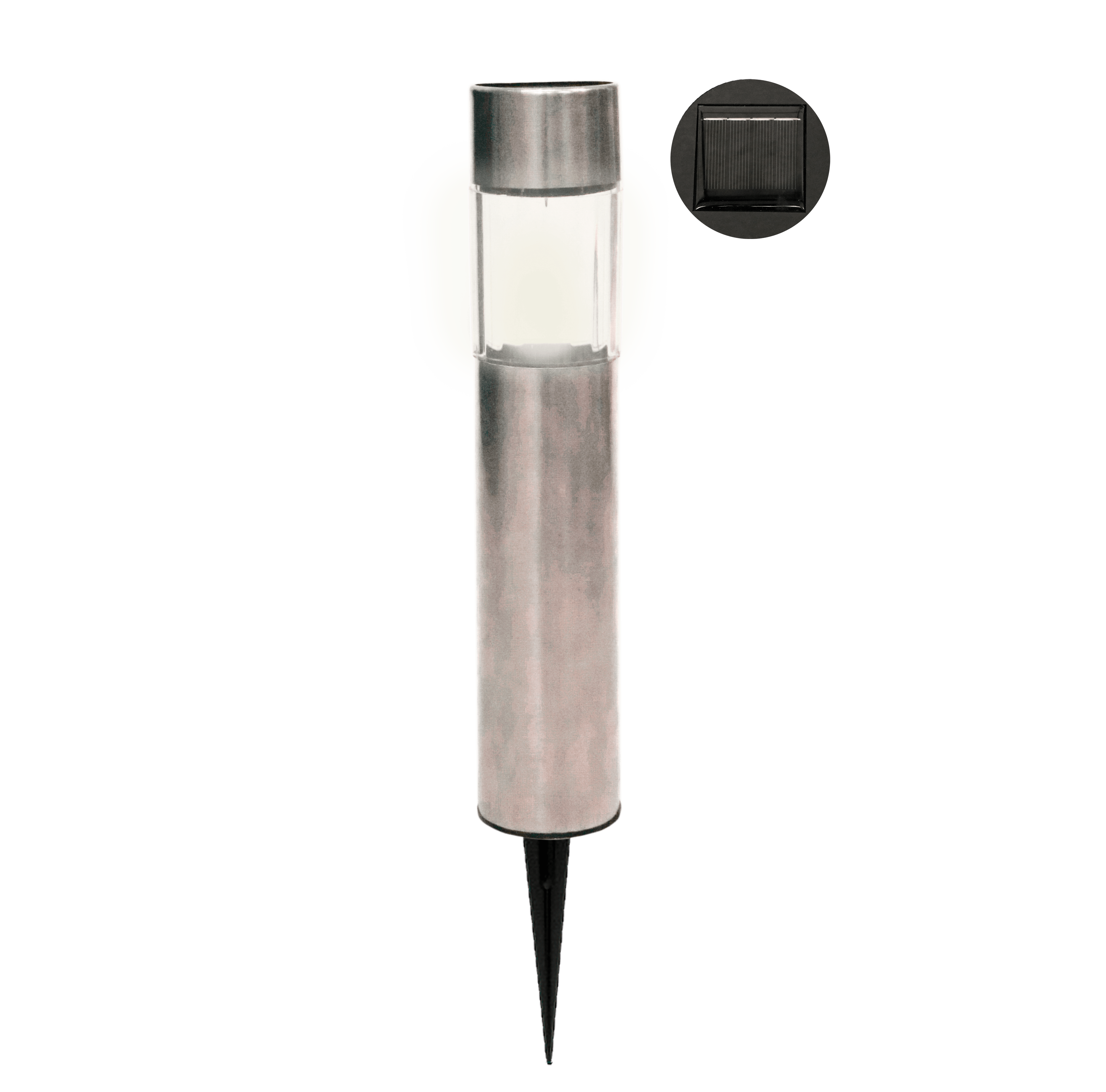 GIOCOPLAST NATALE - PALETTO LED ''ORIONE'' CON PANNELLO SOLARE, 22 CM, LUCE BIANCA , USO EST.