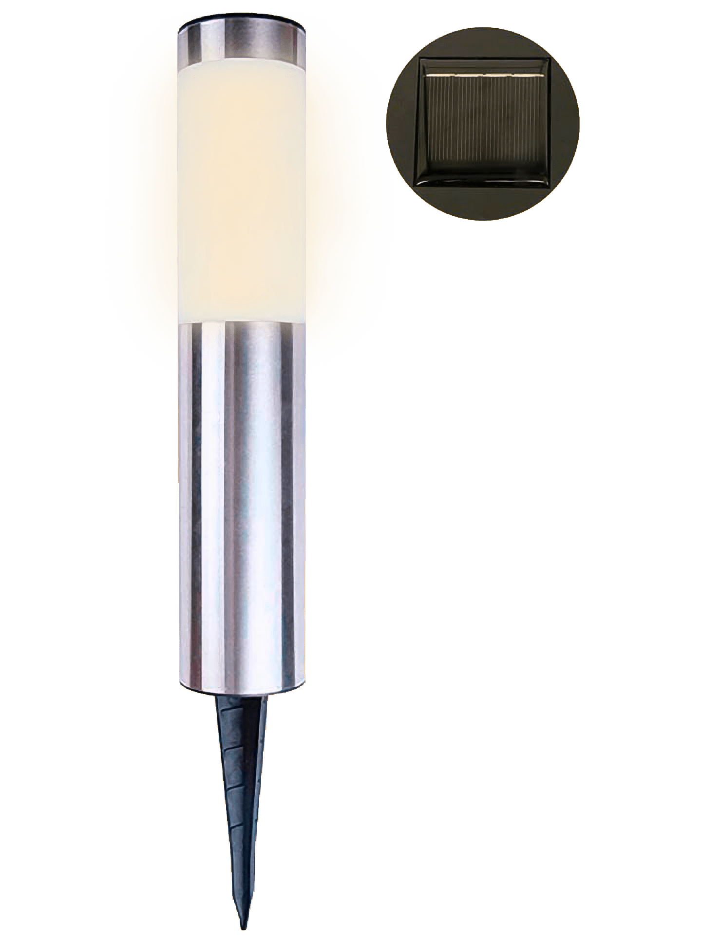 GIOCOPLAST NATALE - PALETTO LED ''ELIO'' CON PANNELLO SOLARE, 30 CM, LUCE BIANCA, USO EST.