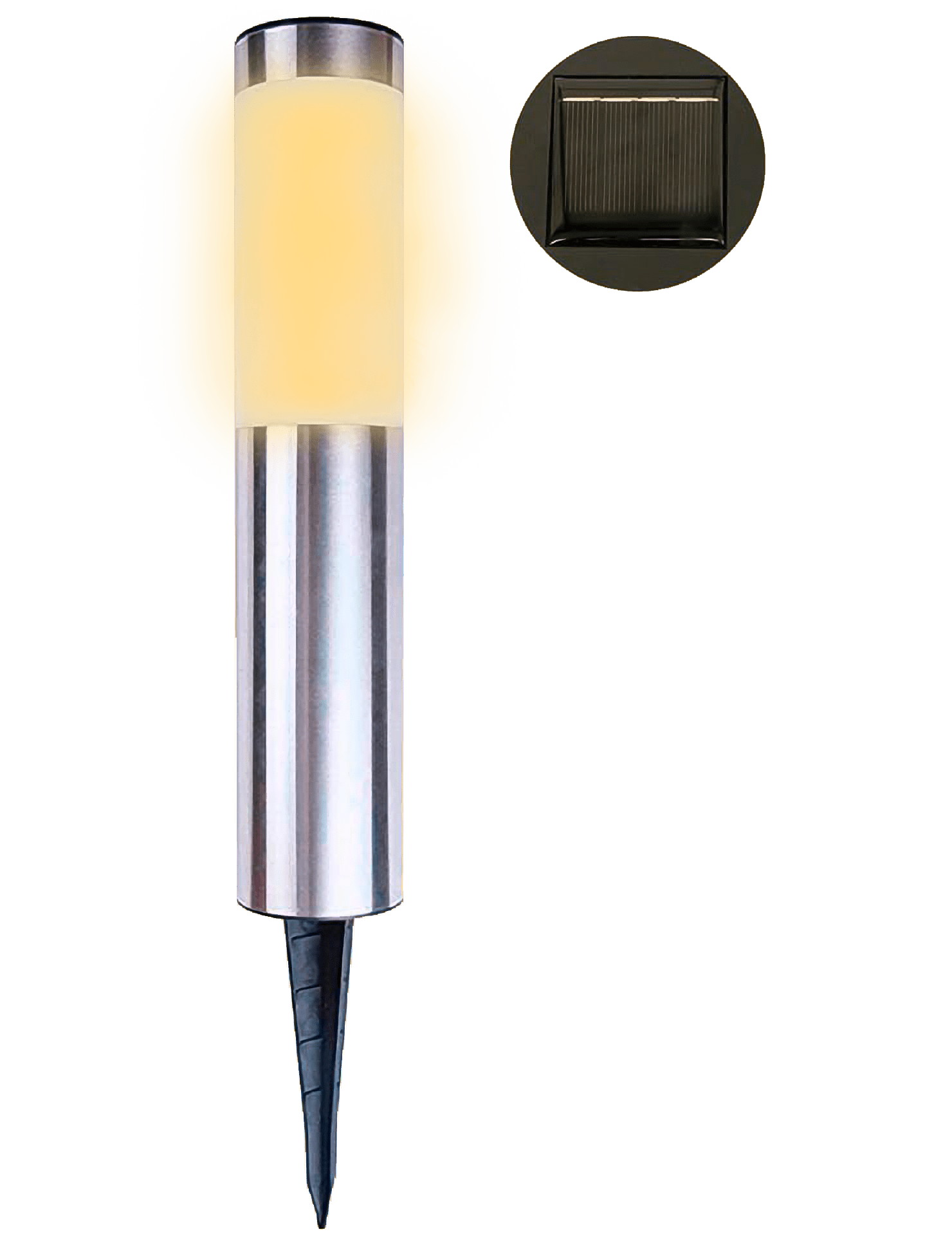 GIOCOPLAST NATALE - PALETTO LED ''ELIO'' CON PANNELLO SOLARE, 30 CM, LUCE BIANCO CALDO, USO EST.