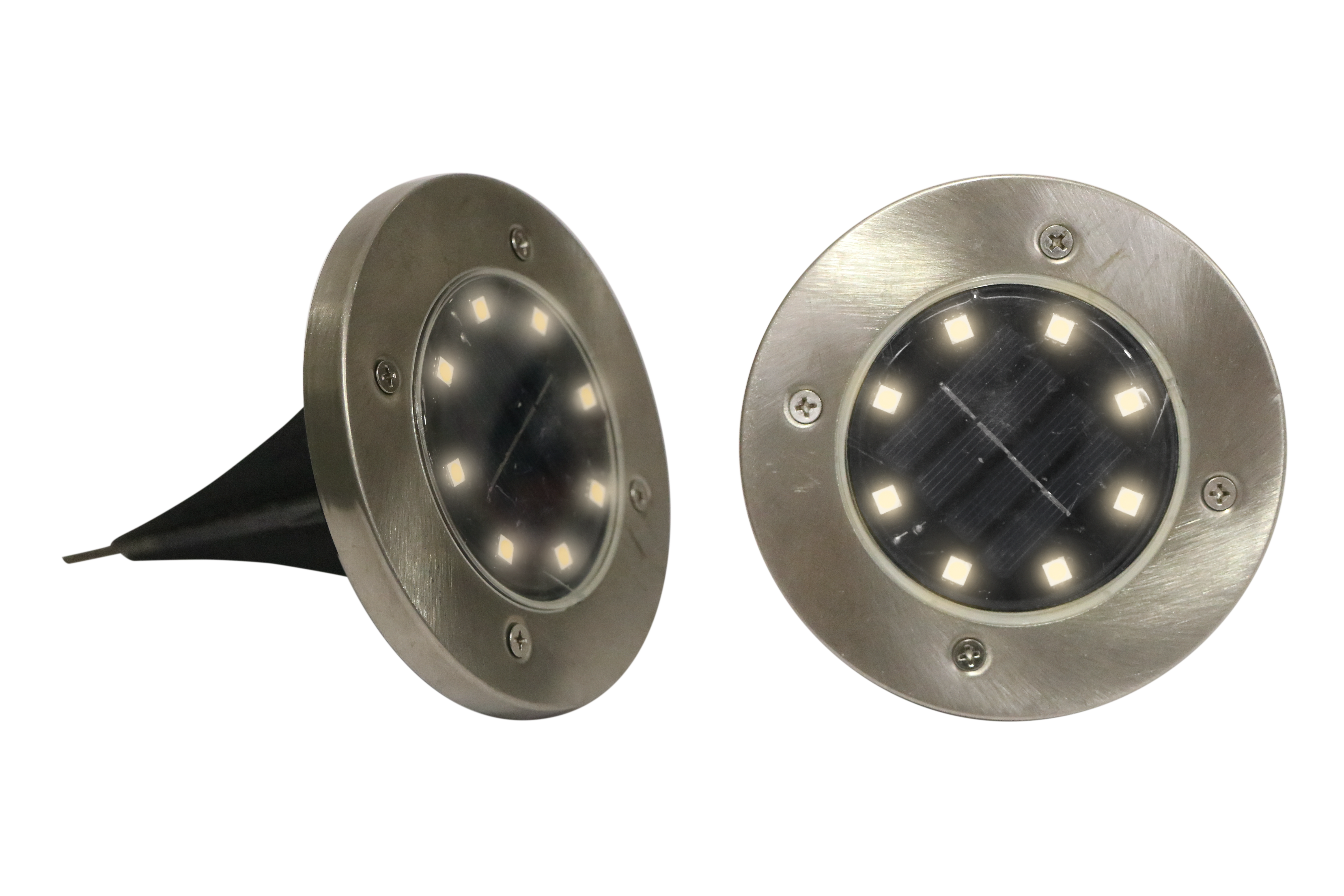 GIOCOPLAST NATALE - SEGNAPASSO ''GIOVE'' CON PANNELLO SOLARE, LUCE LED BIANCA, D.12 CM