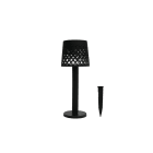 GIOCOPLAST NATALE - LAMPADA TAVOLO ''PROMETEO'' 2 IN 1, 21 CM, CON PANNELLO SOLARE, LED BIANCO CALDO, USO EST.