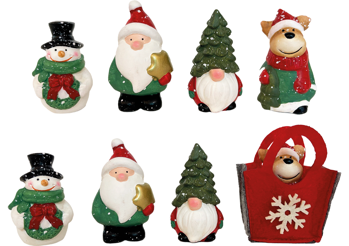 GIOCOPLAST NATALE - SOGG. CLASSIC IN BORSINA REGALO, MOD. ASS.