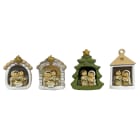 GIOCOPLAST NATALE - NATIVITA' POLIRESINA 7CM CON LUCE LED, BATT. INCL., MOD. ASS.