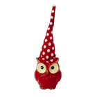 GIOCOPLAST NATALE - GUFO ROSSO CERAMICA CM 26