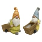 GIOCOPLAST NATALE - GNOMO DI PRIMAVERA 36CM CON FIORIERA, MOD.ASS.