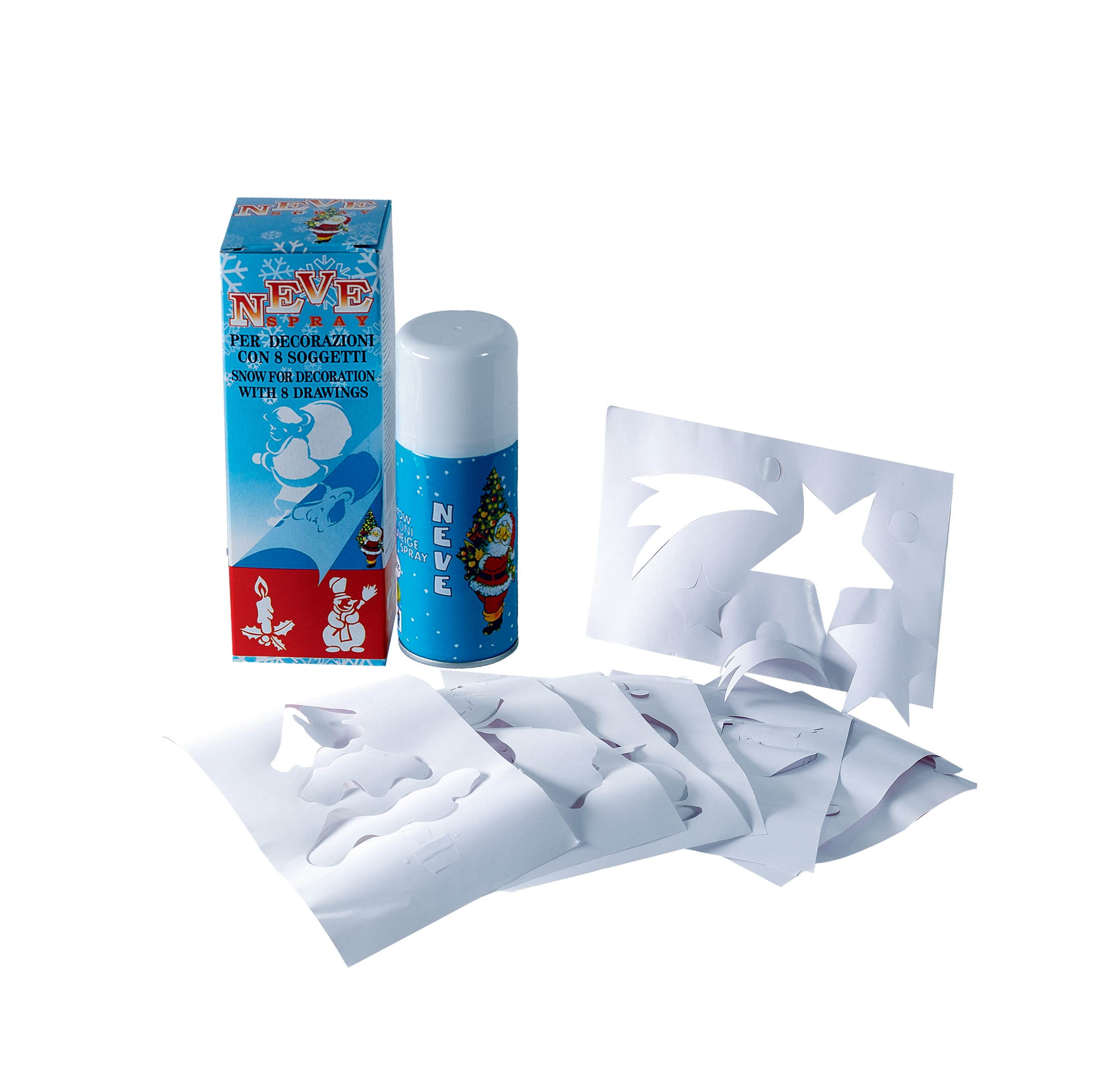 GIOCOPLAST NATALE - KIT NEVE C/DISEGNI 150ML. X DEC. FINESTRA