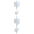 GIOCOPLAST NATALE - 10 FIOCCHI NEVE OVATTATI, DIAM. ASS., LUNGH. CM.250 X ADDOBBO