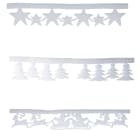 GIOCOPLAST NATALE - DECORAZIONE OVATTATA CM.100X18, 3 SOGG. ASS.: RENNE, ALBERI, STELLE